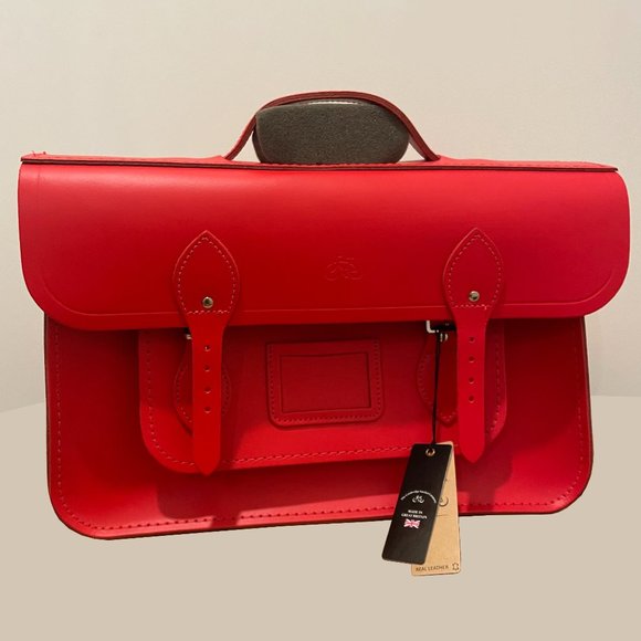 Cambridge Satchel Company - 15" Batchel - Bright Red - Picture 1 of 2